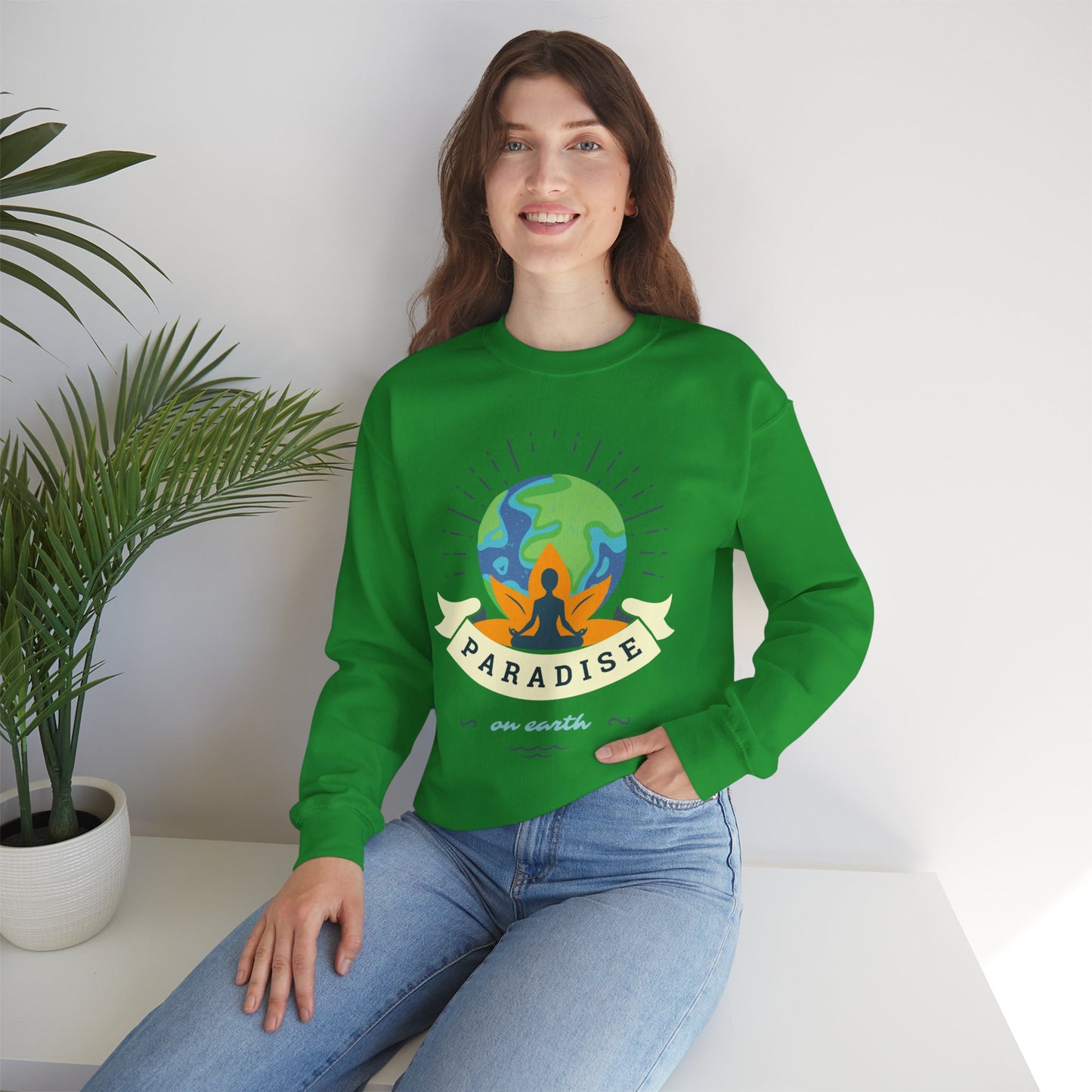 🌏Paradise on Earth - "Find Your Stillness, Find Your Heaven" Crewneck Sweatshirt