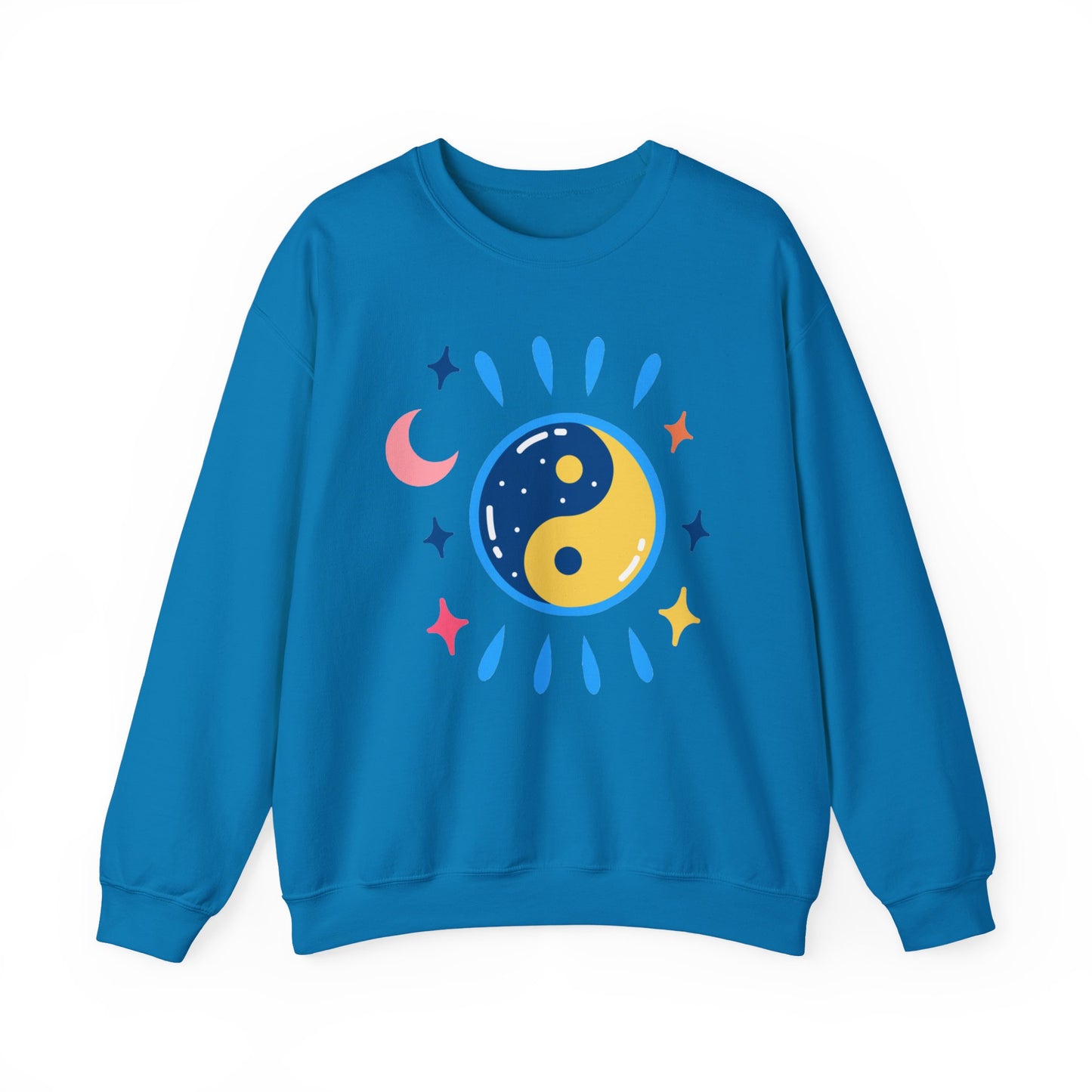 🌗Lunar Balance - Cosmic Flow Crewneck Sweatshirt