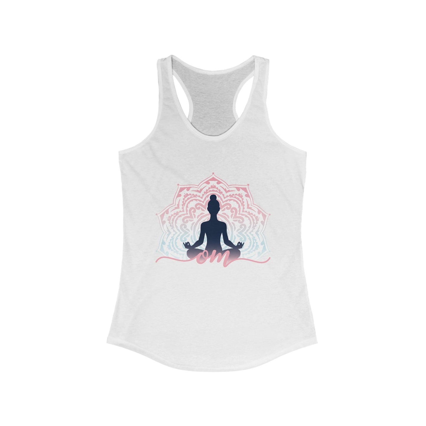 Mandala OM Meditation Racerback Tank – Move with Mindfulness, Radiate Inner Calm