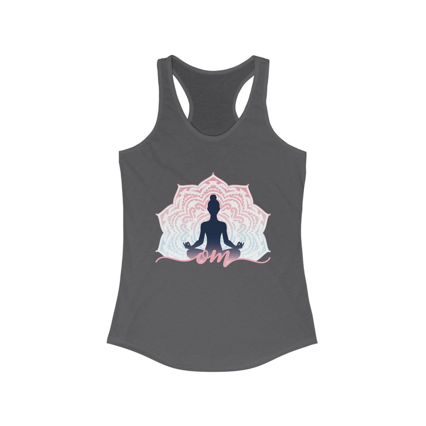 Mandala OM Meditation Racerback Tank – Move with Mindfulness, Radiate Inner Calm