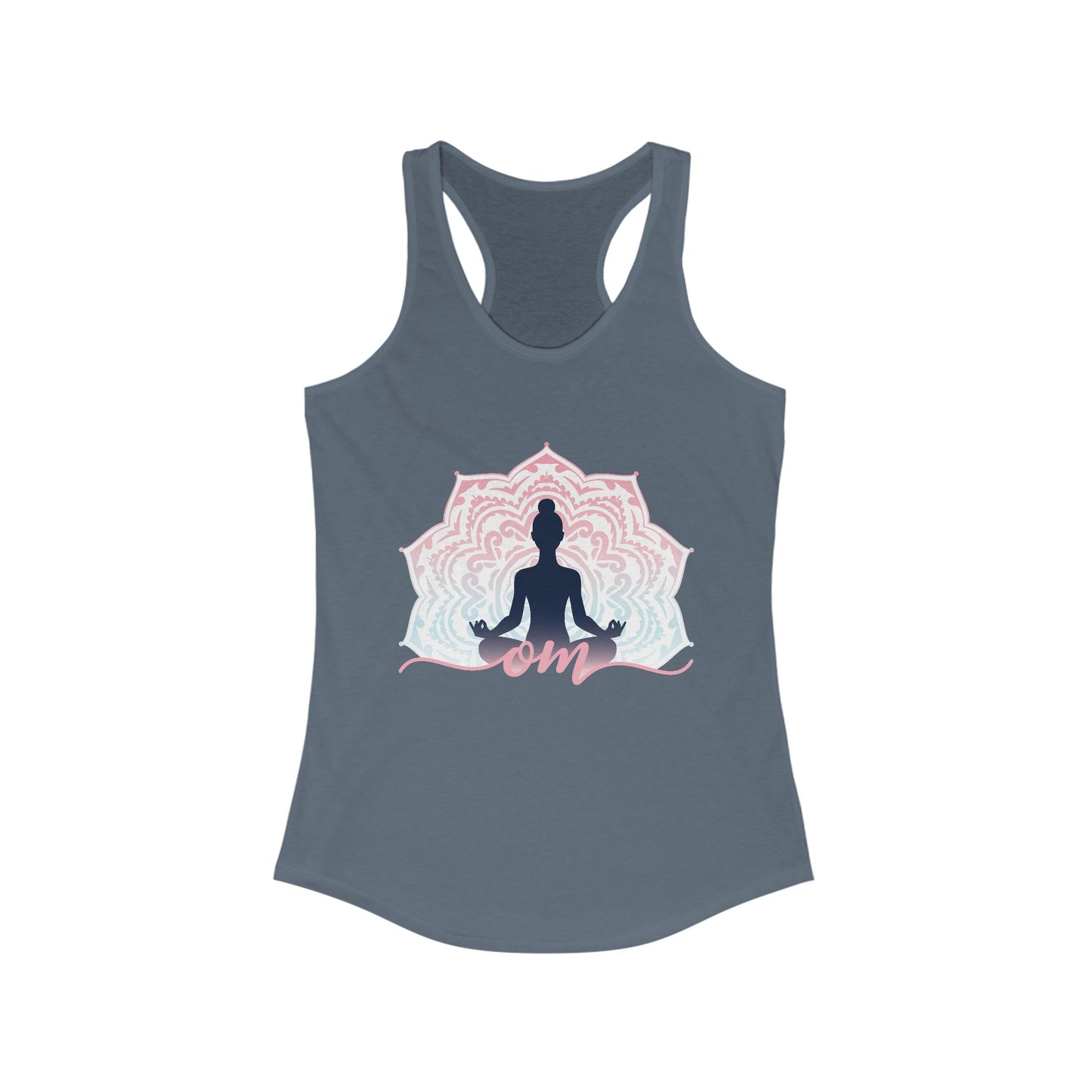 Mandala OM Meditation Racerback Tank – Move with Mindfulness, Radiate Inner Calm