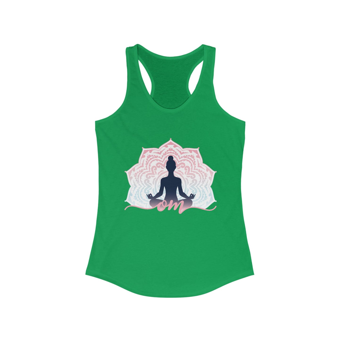 Mandala OM Meditation Racerback Tank – Move with Mindfulness, Radiate Inner Calm