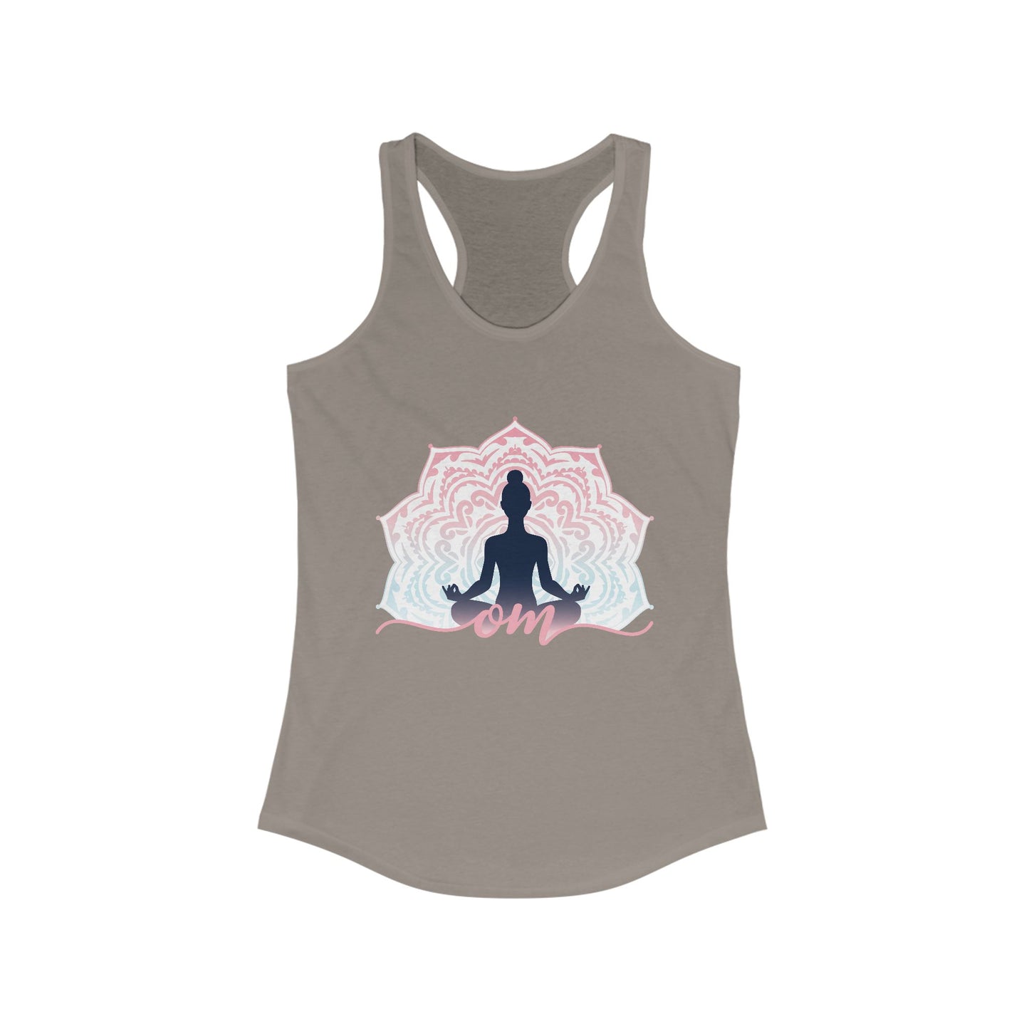 Mandala OM Meditation Racerback Tank – Move with Mindfulness, Radiate Inner Calm