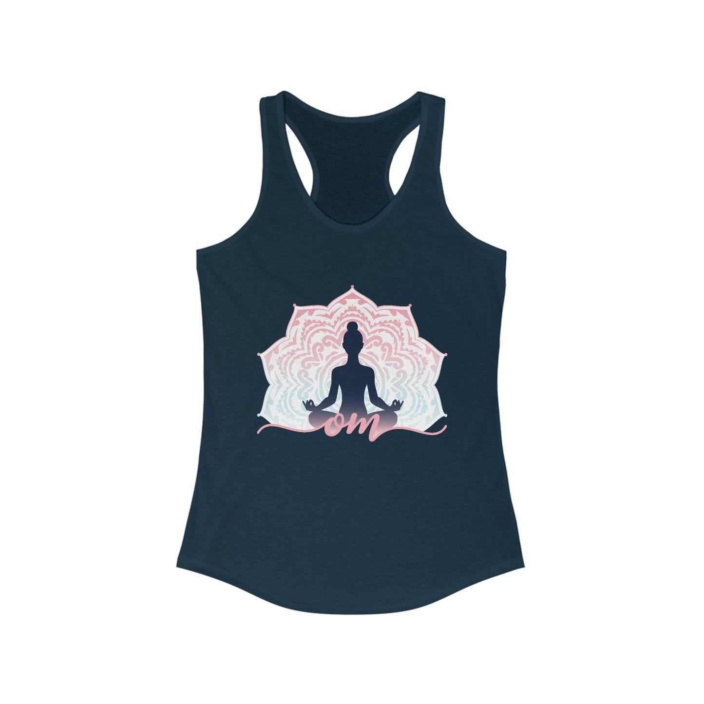 Mandala OM Meditation Racerback Tank – Move with Mindfulness, Radiate Inner Calm