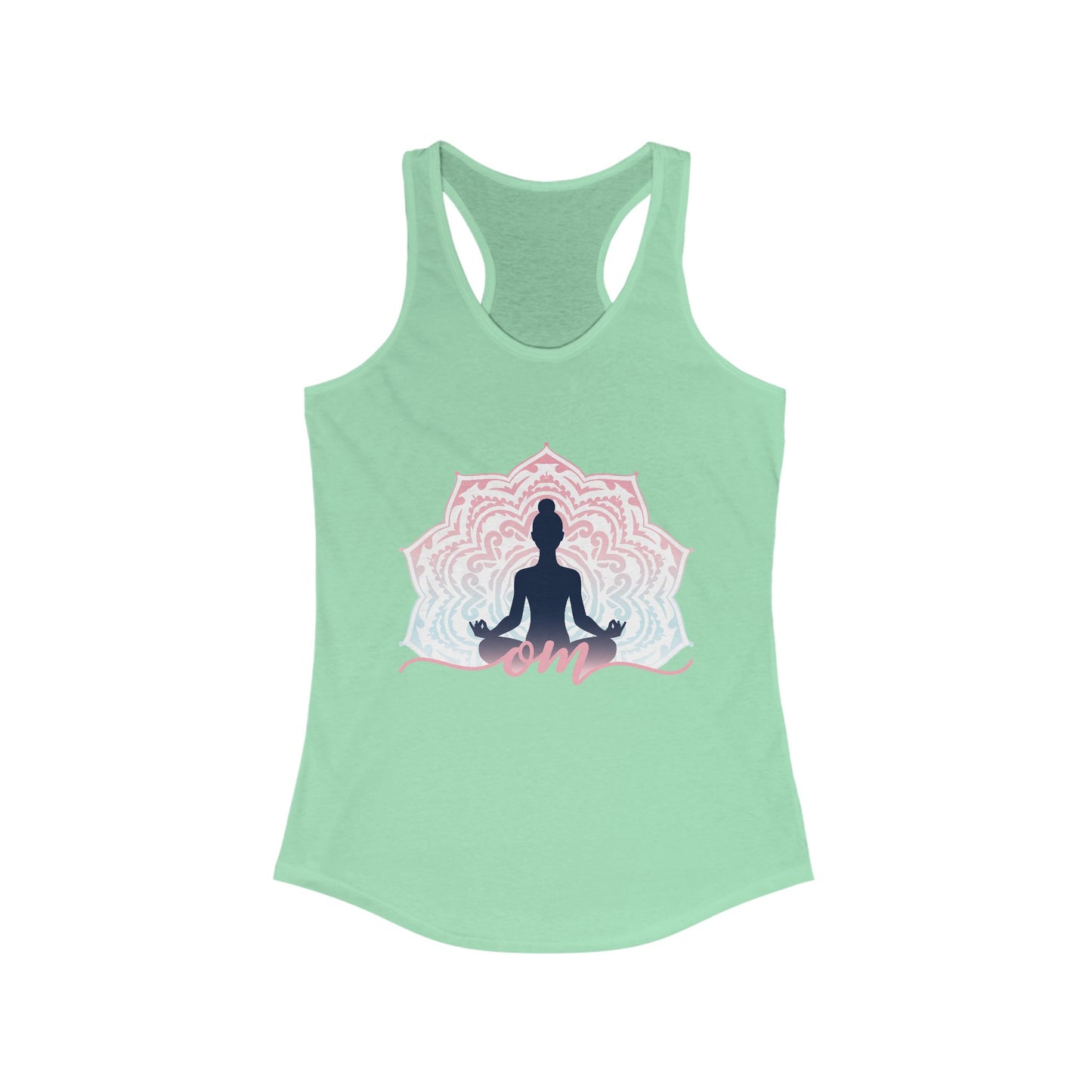 Mandala OM Meditation Racerback Tank – Move with Mindfulness, Radiate Inner Calm