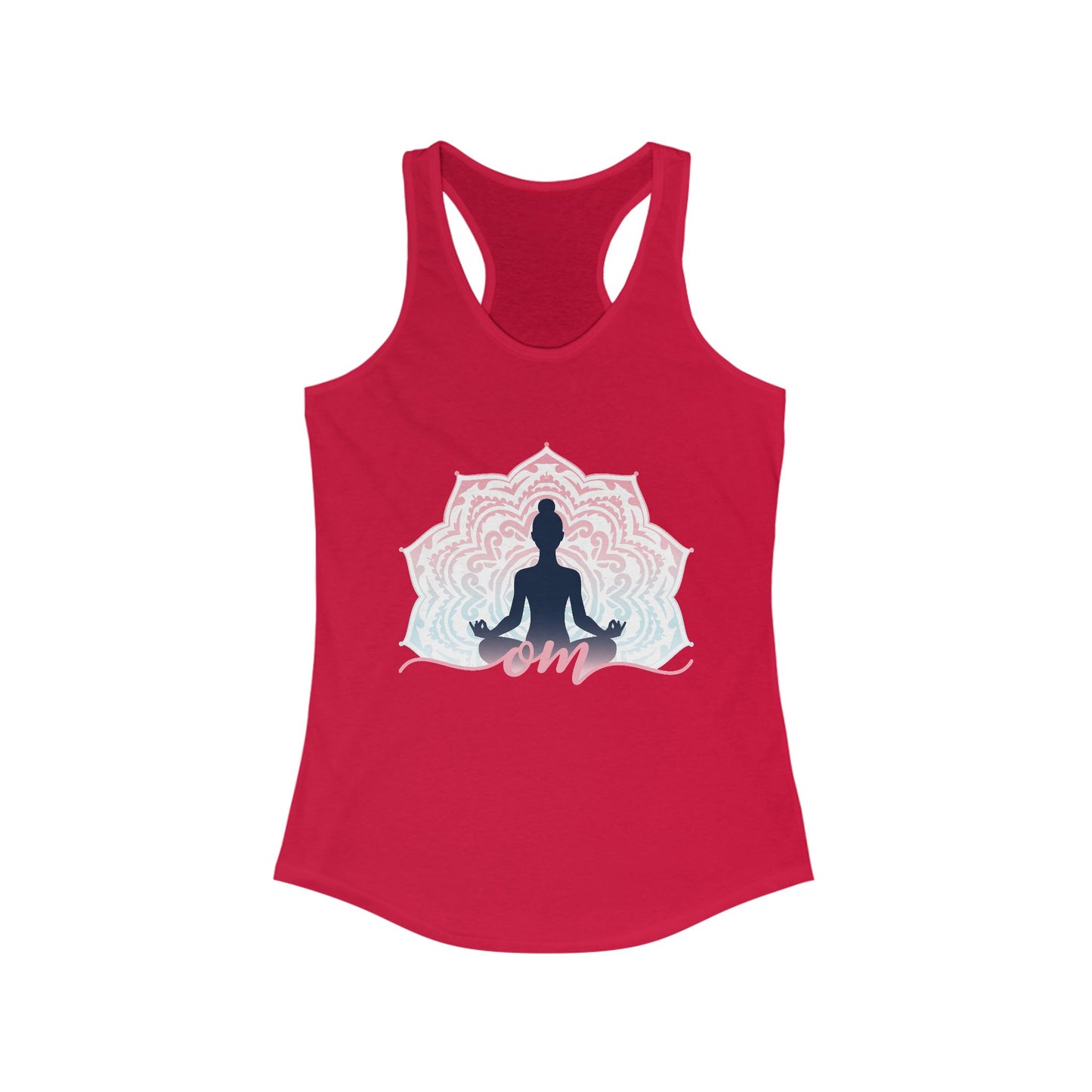 Mandala OM Meditation Racerback Tank – Move with Mindfulness, Radiate Inner Calm