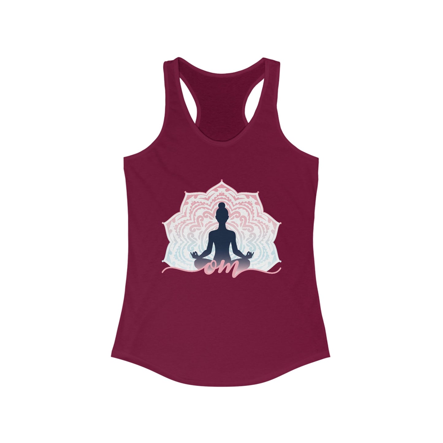 Mandala OM Meditation Racerback Tank – Move with Mindfulness, Radiate Inner Calm
