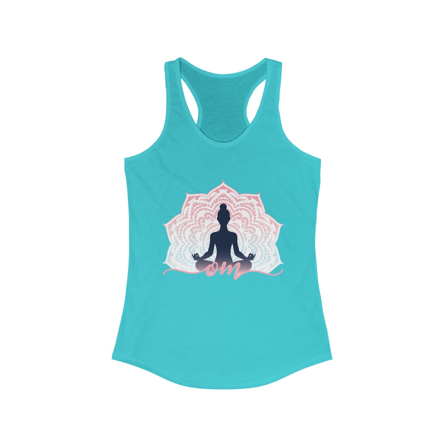 Mandala OM Meditation Racerback Tank – Move with Mindfulness, Radiate Inner Calm