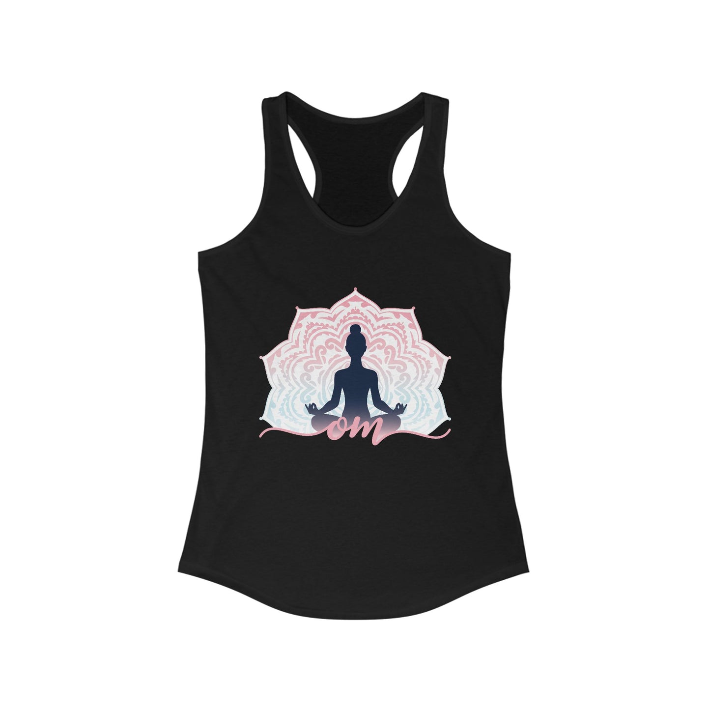 Mandala OM Meditation Racerback Tank – Move with Mindfulness, Radiate Inner Calm