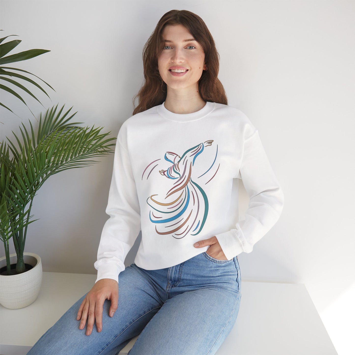 🌪️Sacred Spin - Whirling Within Crewneck Sweatshirt