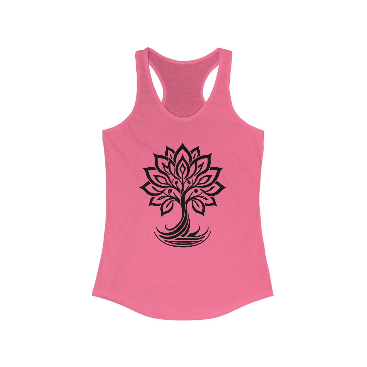 "Bloom with Purpose" – Inspirational Lotus Tree - Women's Racerback Tank