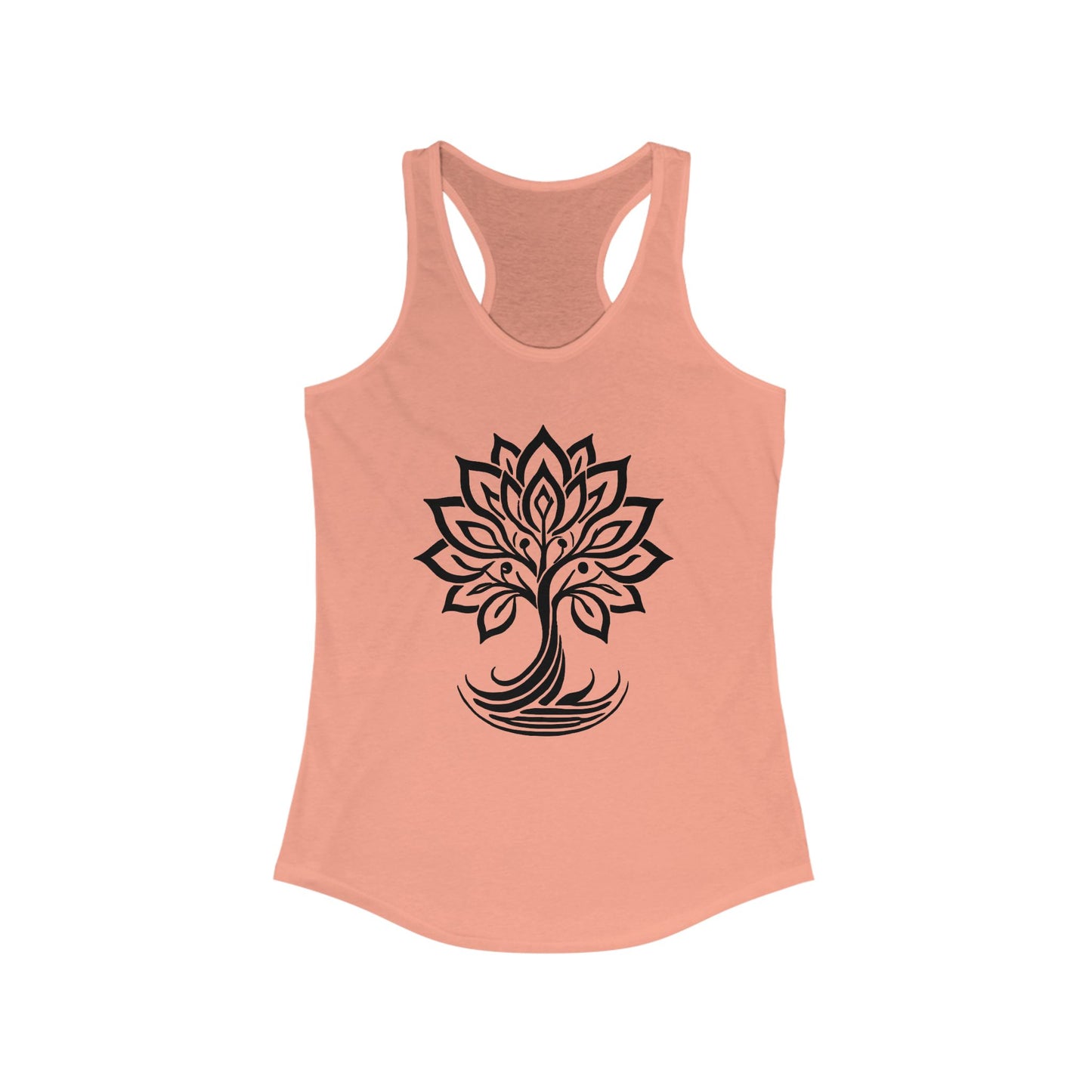 "Bloom with Purpose" – Inspirational Lotus Tree - Women's Racerback Tank