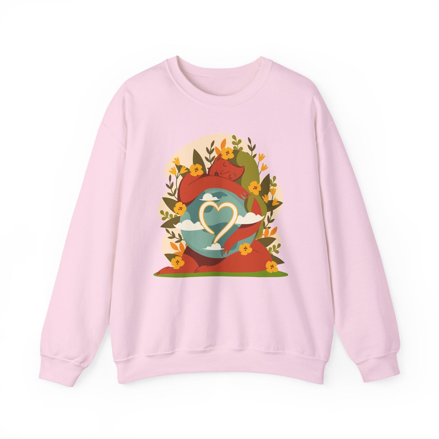 🌸She Who Holds the World - Mother Earth Embrace Sweatshirt