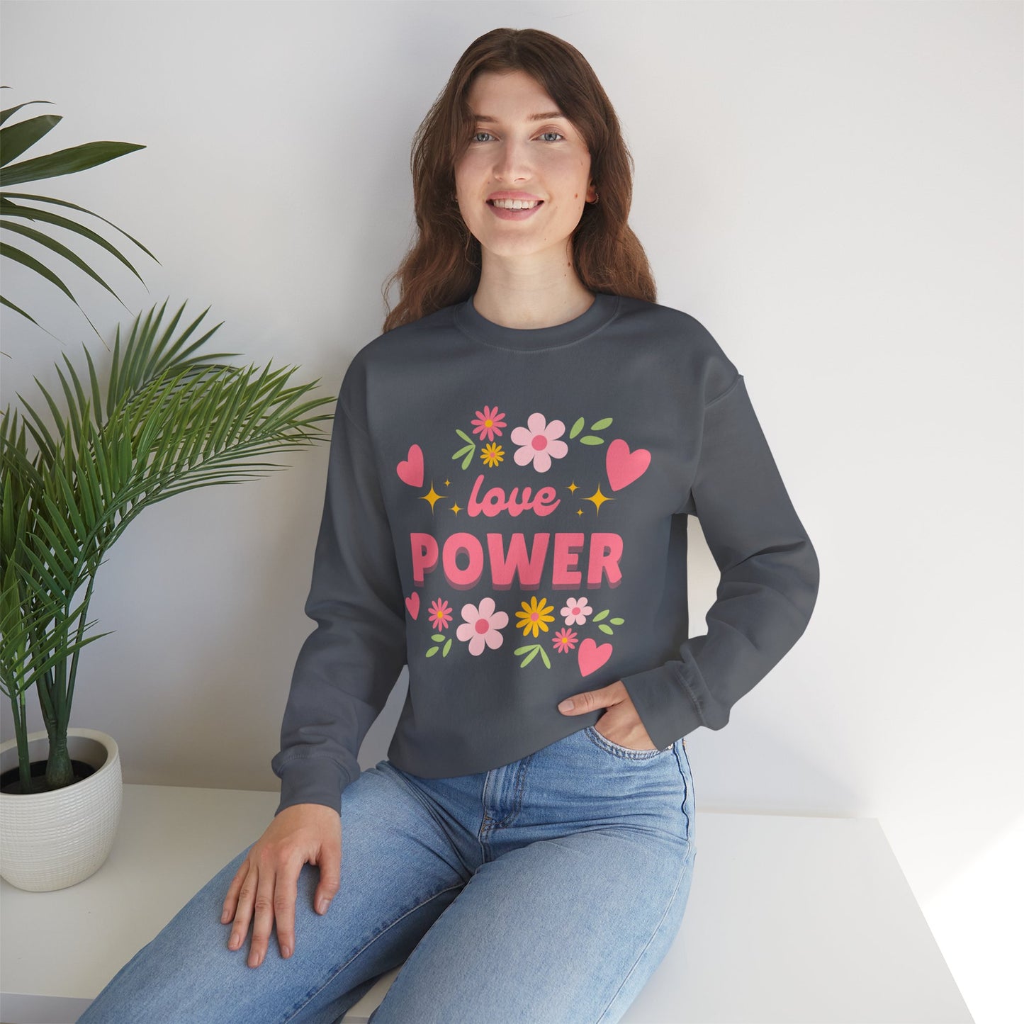 🌺Love Power - Bloom Boldly Crewneck Sweatshirt