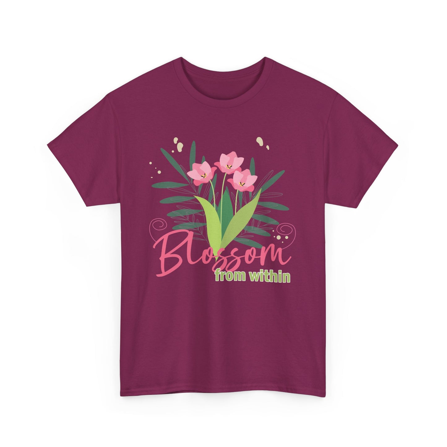 Inner Bloom Heavy Cotton Tee - Blossom From Within