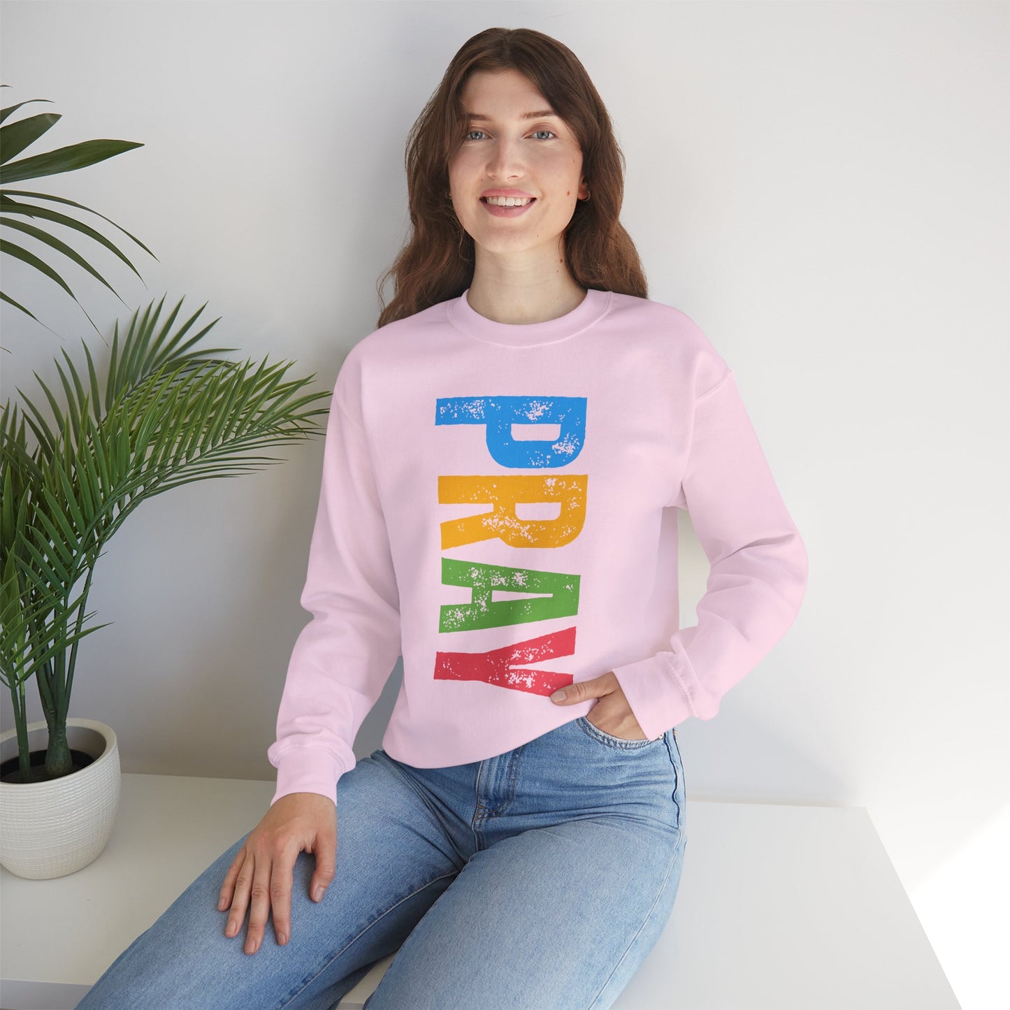 🌈Bold in Faith - PRAY Crewneck Sweatshirt