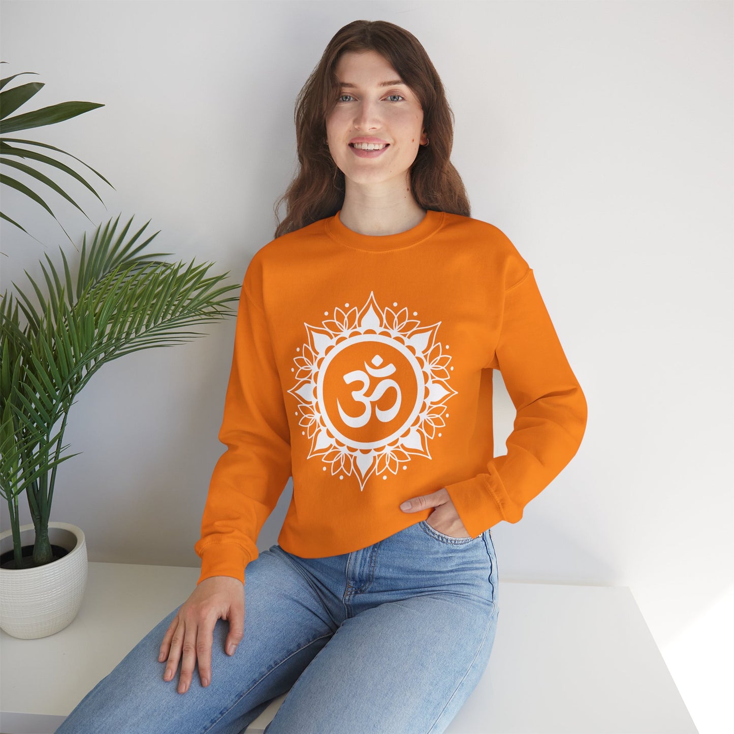 🕉️Sacred Calm - Mandala & Om Crewneck Sweatshirt for Inner Peace