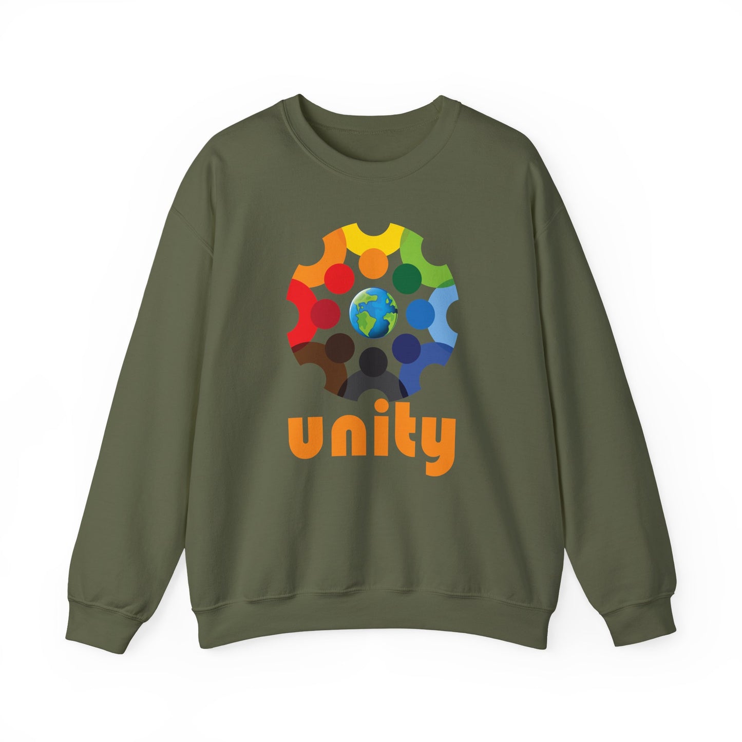 🌐UNITY — One Earth. One Circle. One Heart. - Crewneck Sweatshirt