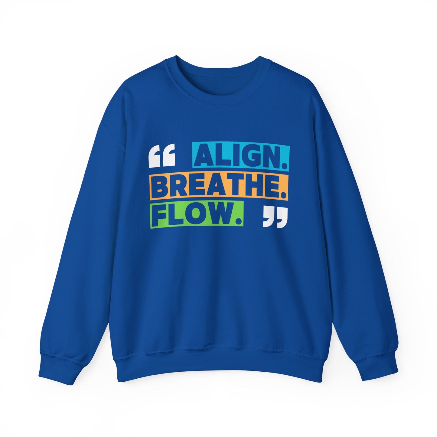 🌙“Align. Breathe. Flow.” - A Crewneck Sweatshirt for Mindful Moments