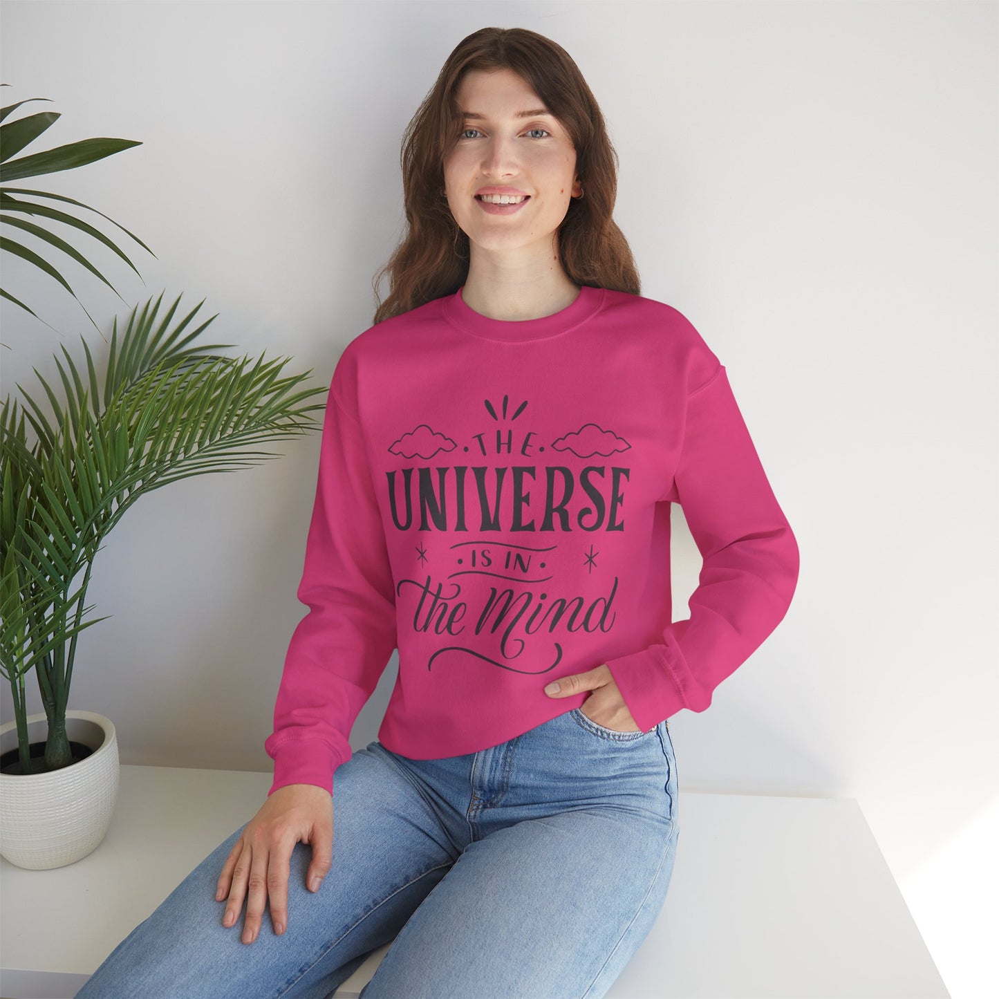 🪐Mindful Cosmos - The Universe Within Crewneck Sweatshirt