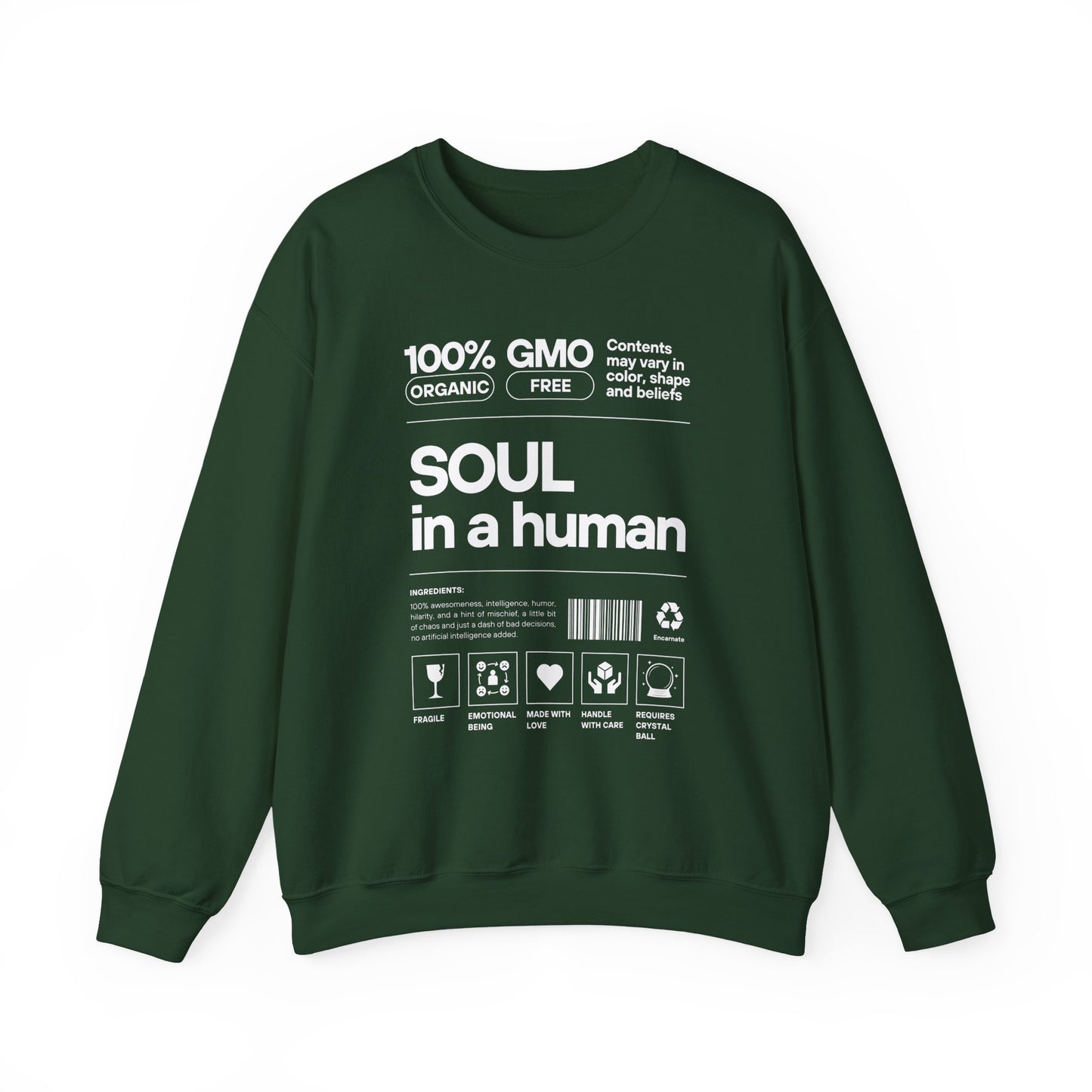 🧬Soul Ingredients - Human Label Crewneck Sweatshirt