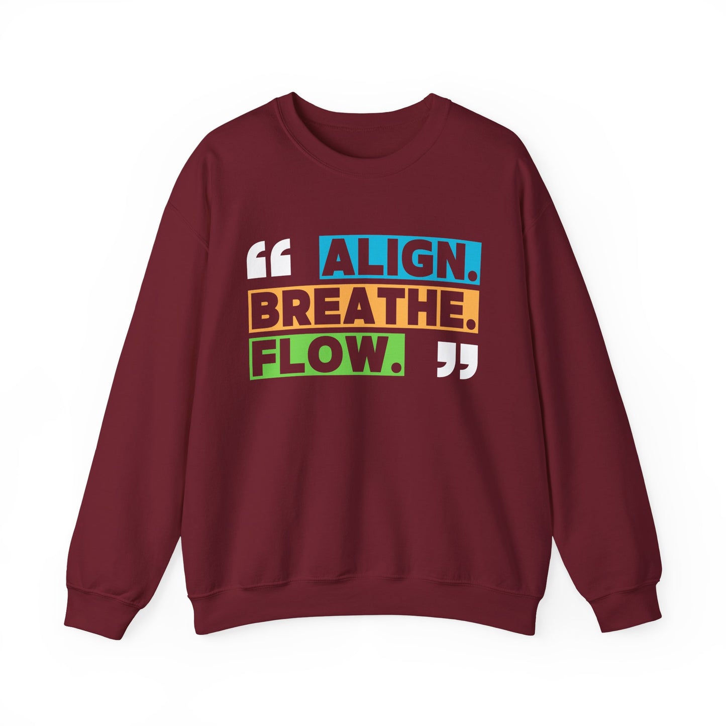 🌙“Align. Breathe. Flow.” - A Crewneck Sweatshirt for Mindful Moments