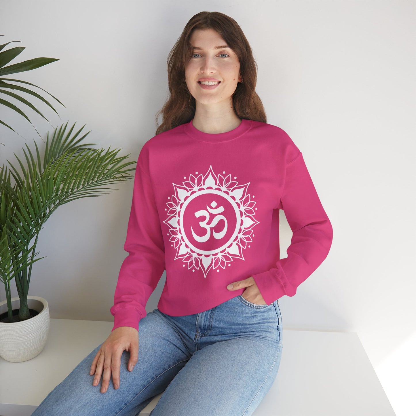 🕉️Sacred Calm - Mandala & Om Crewneck Sweatshirt for Inner Peace