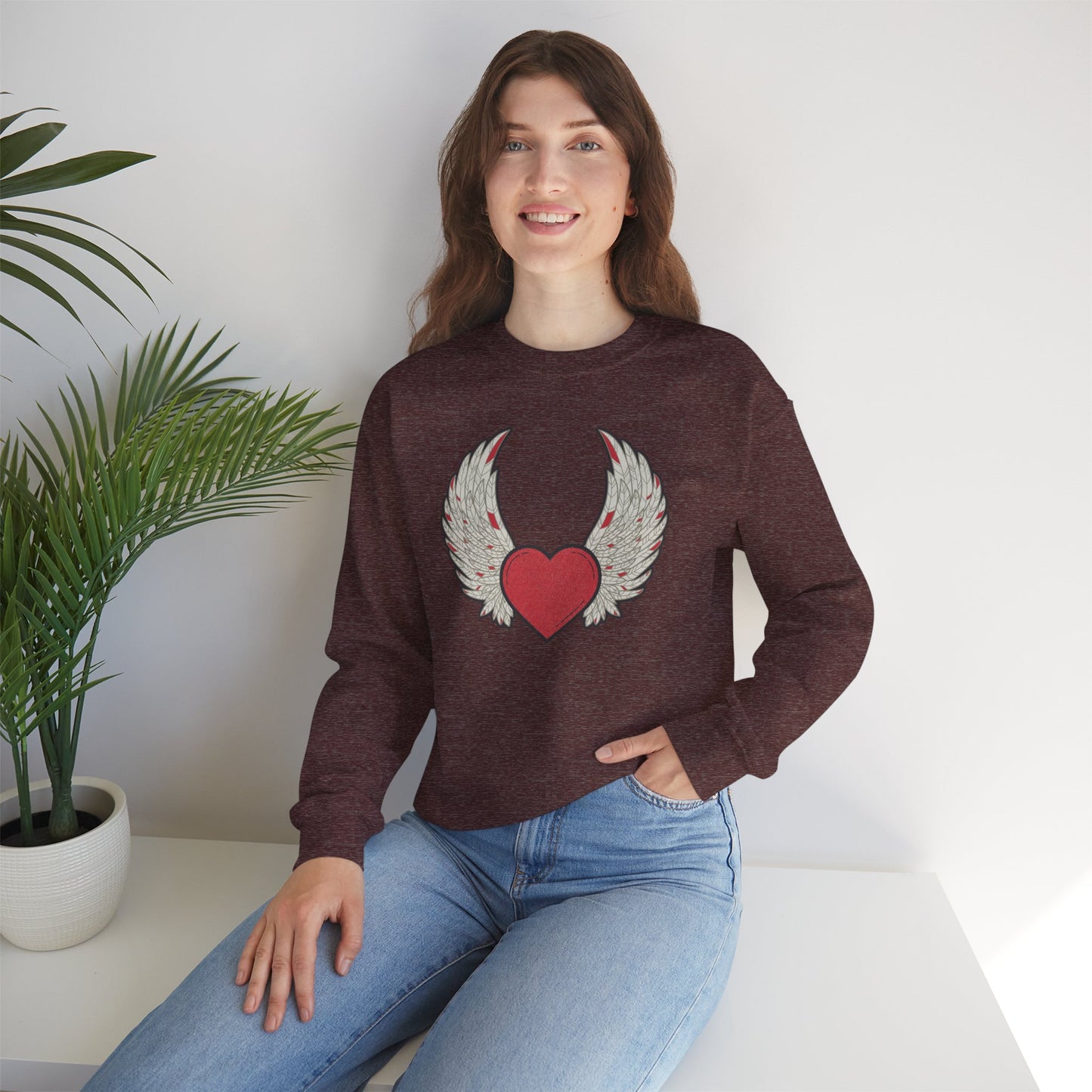 ❤️🔥When the Heart Aligns, It Takes Wings Crewneck Sweatshirt