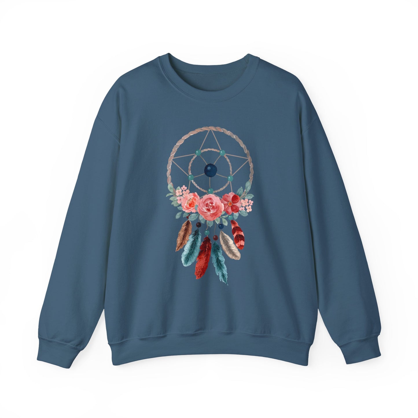 🌙Sacred Dreams - Dreamcatcher & Roses Sweatshirt