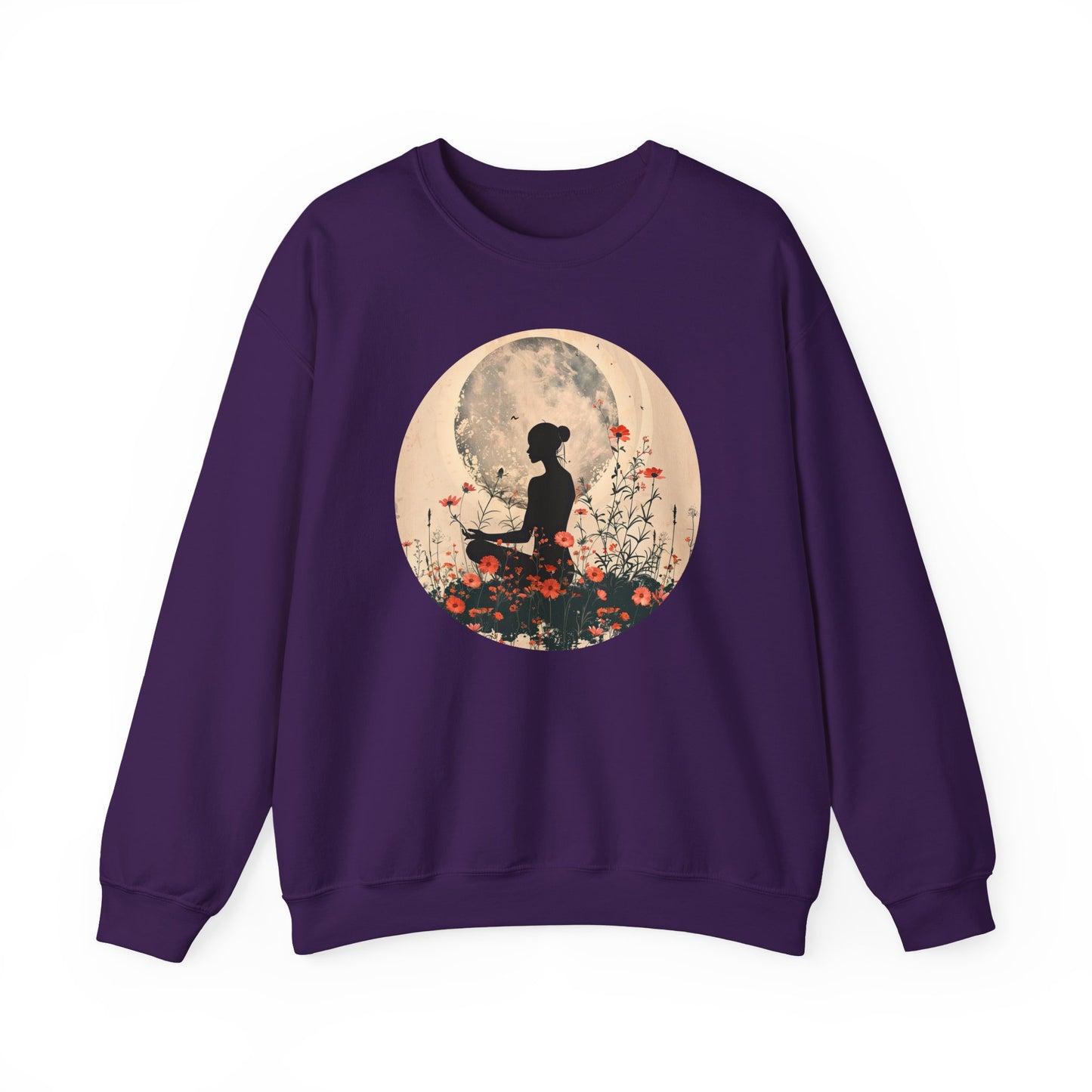 🌺Moonlit Stillness - A Sacred Space to Just Be Crewneck Sweatshirt