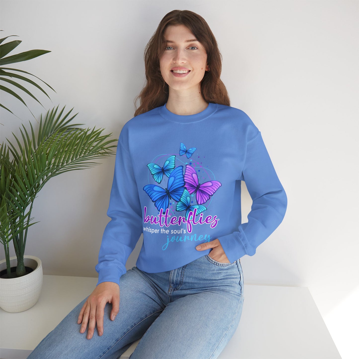 🦋Butterfly Whispers - The Soul’s Journey Crewneck Sweatshirt