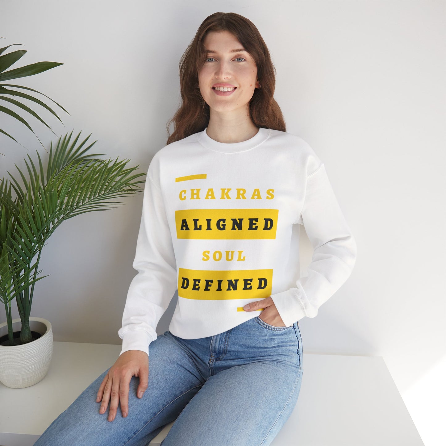 Chakras Aligned, Soul Defined π§ββοΈβ¨ Crewneck Sweatshirt