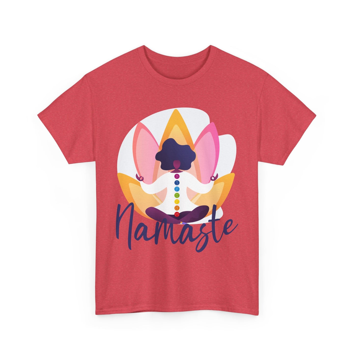 Namaste: The Goddess Chakra Heavy Cotton Tee - Radiate Inner Light