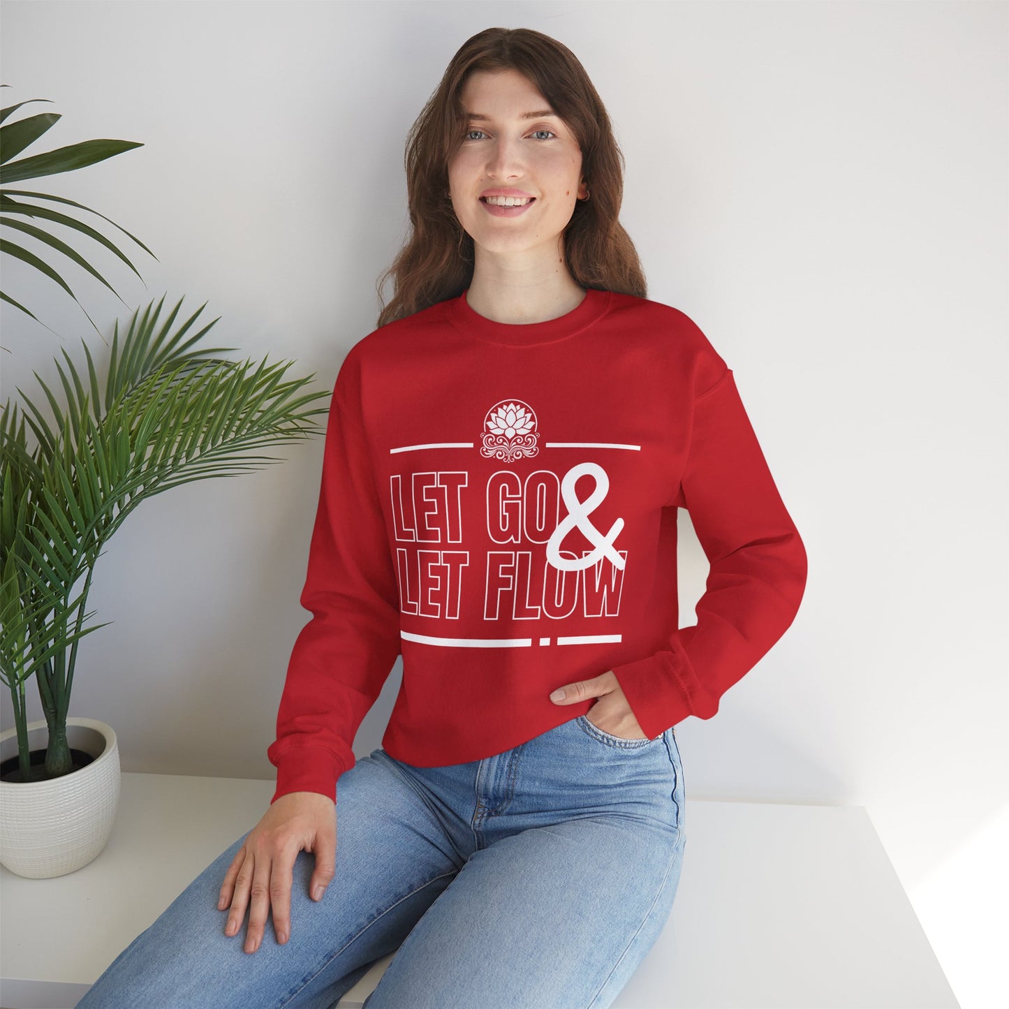 🌙Let Go & Let Flow - Calm Vibes Crewneck Sweatshirt