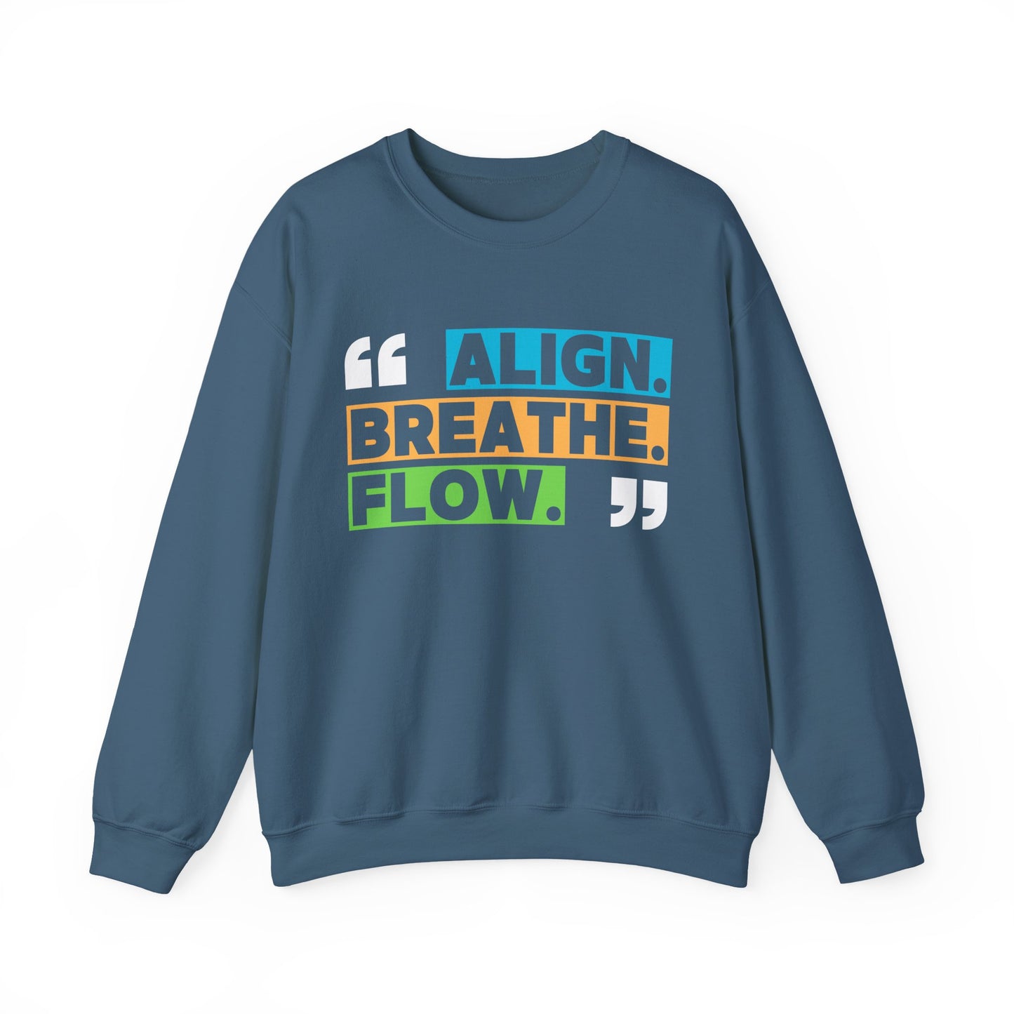 🌙“Align. Breathe. Flow.” - A Crewneck Sweatshirt for Mindful Moments