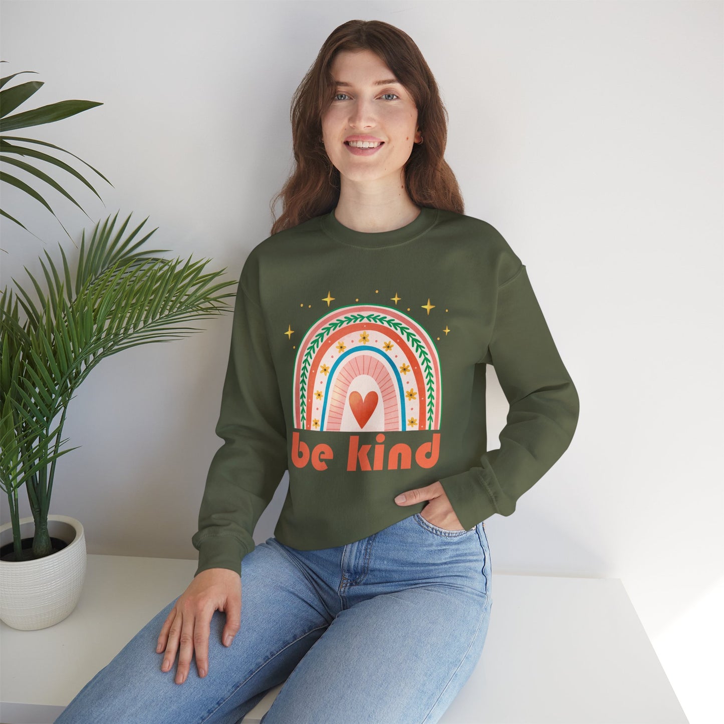 ๐Be Kind - Wear the Rainbow Within - Crewneck Sweatshirt