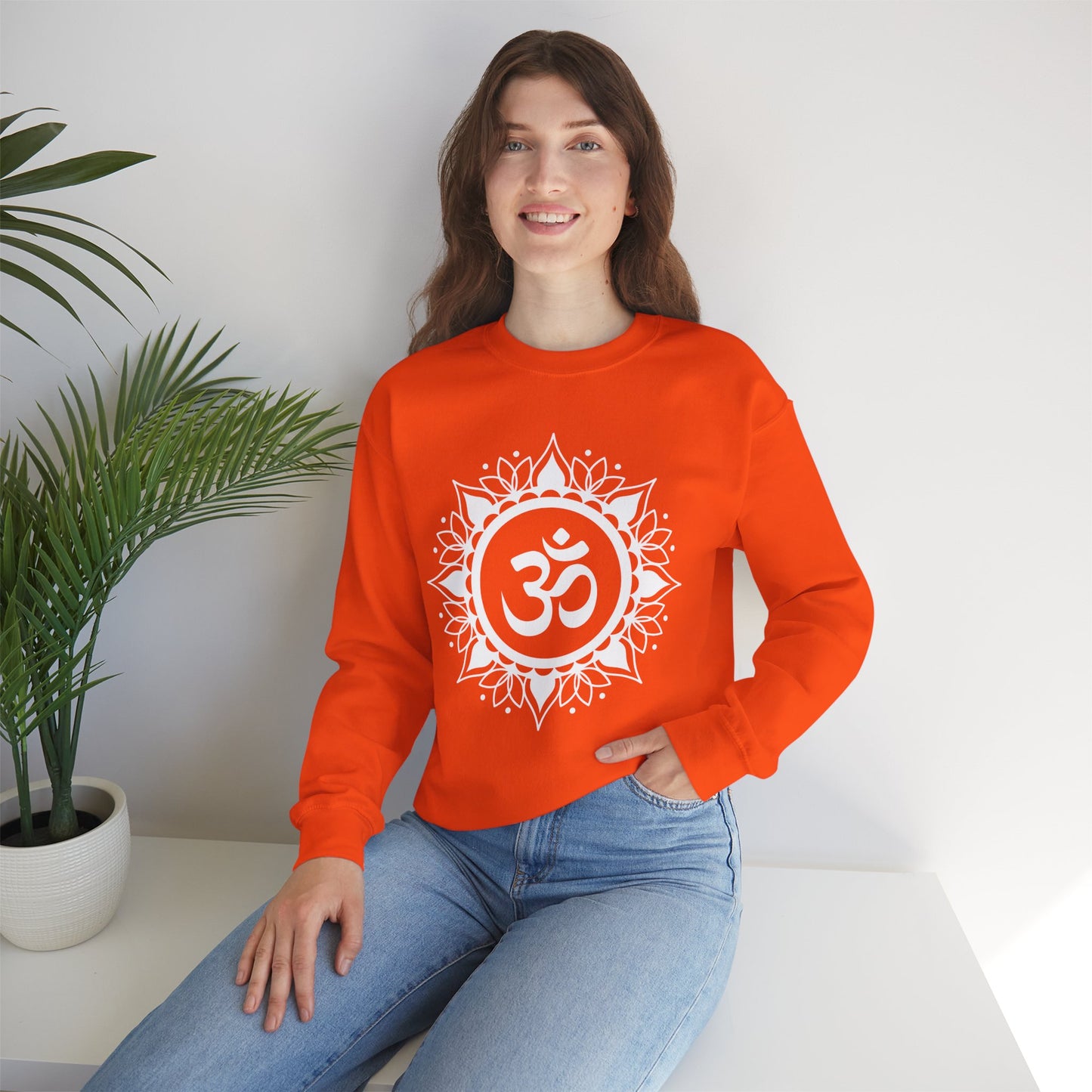 🕉️Sacred Calm - Mandala & Om Crewneck Sweatshirt for Inner Peace