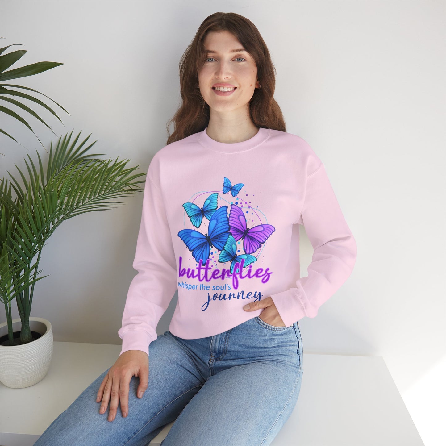 🦋Butterfly Whispers - The Soul’s Journey Crewneck Sweatshirt
