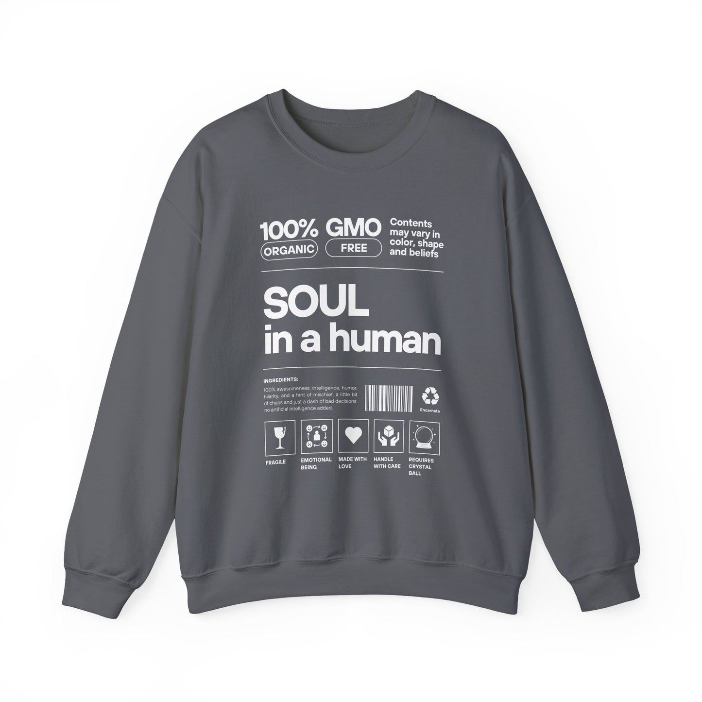 🧬Soul Ingredients - Human Label Crewneck Sweatshirt