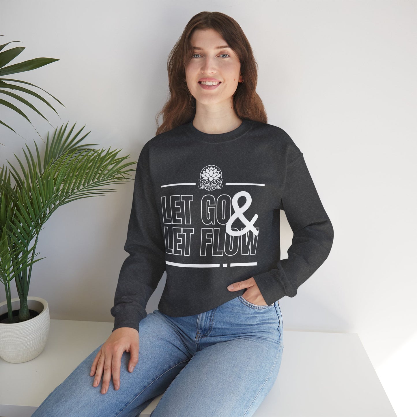 🌙Let Go & Let Flow - Calm Vibes Crewneck Sweatshirt