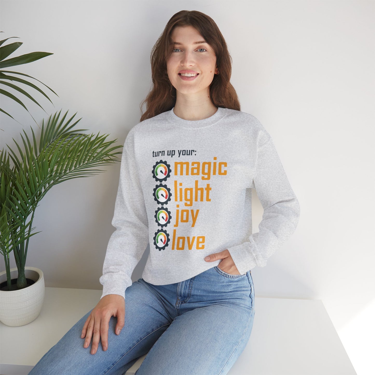🎚️Turn Up Your Light - A Soulful Volume of You - Crewneck Sweatshirt