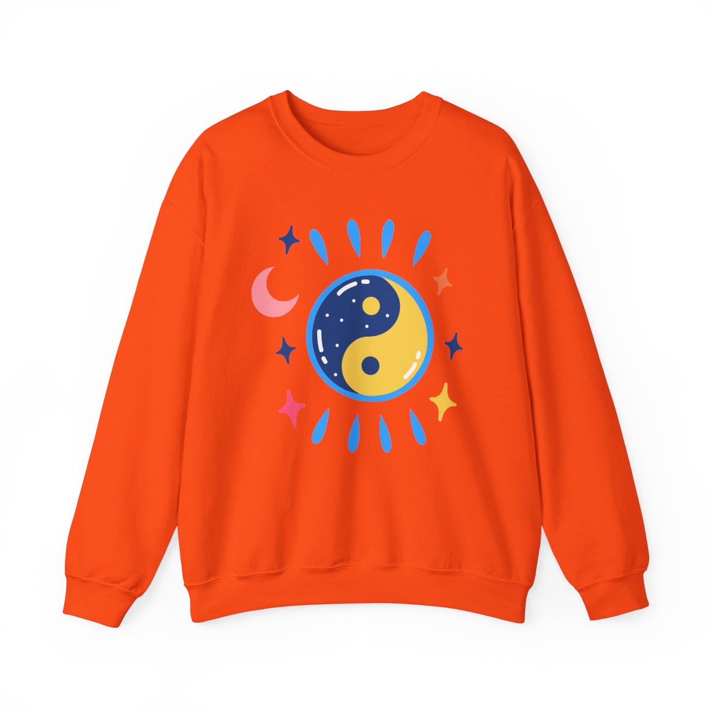 🌗Lunar Balance - Cosmic Flow Crewneck Sweatshirt