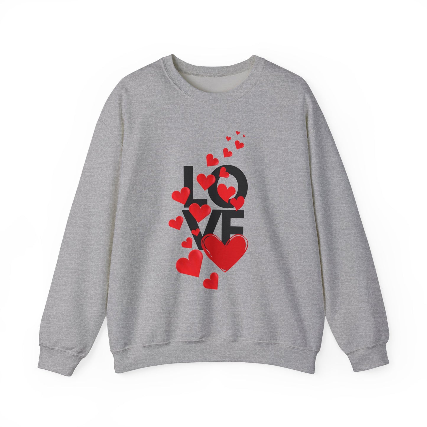 💖Love Woven in Hearts Crewneck Sweatshirt