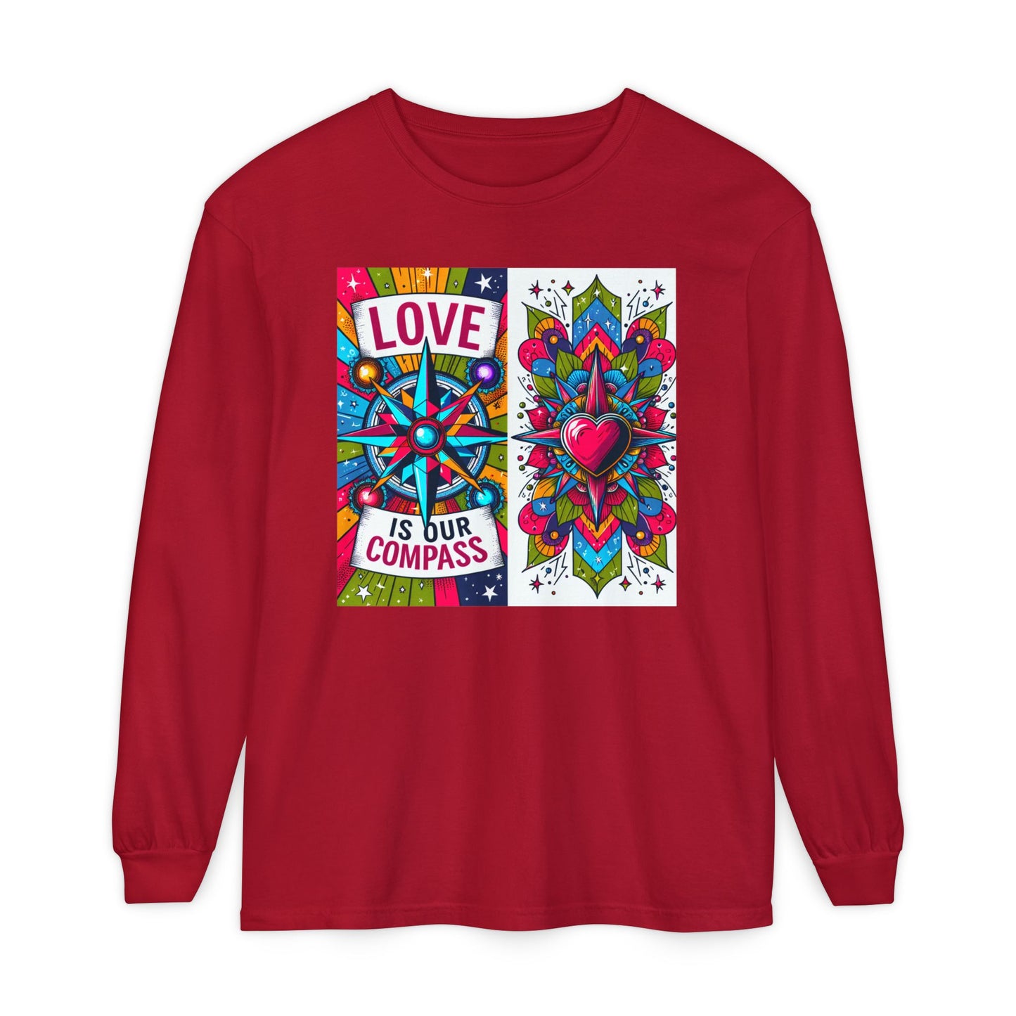 🧭Love Is Our Compass - Soul-Navigating Long Sleeve Tee