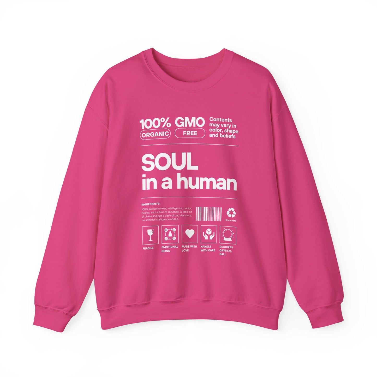 🧬Soul Ingredients - Human Label Crewneck Sweatshirt