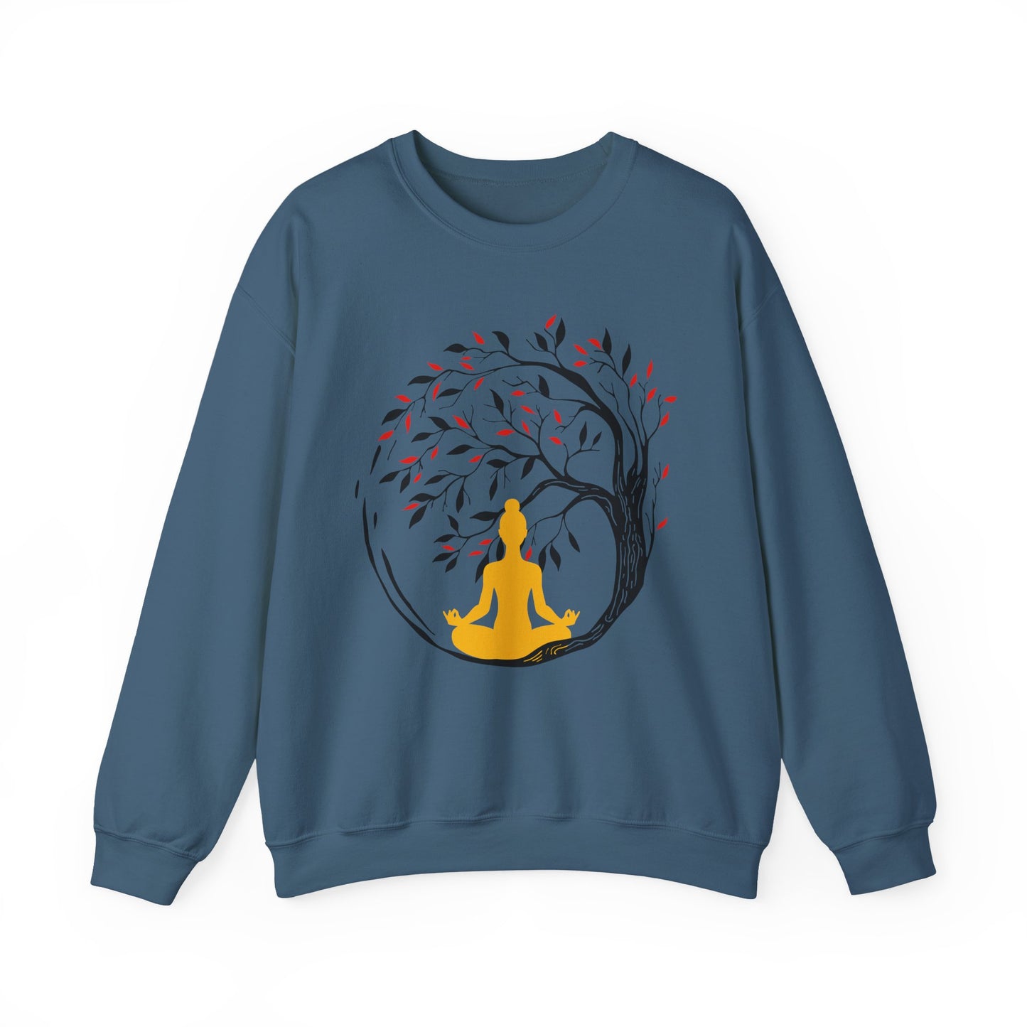 🌿Rooted in Stillness - The Tree, The Self, The Moment - Crewneck Sweatshirt