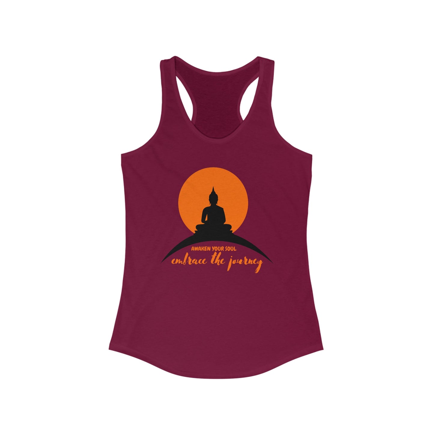 "Awaken Your Soul" Racerback Tank – Mindful Journey-Inspired Women's Top