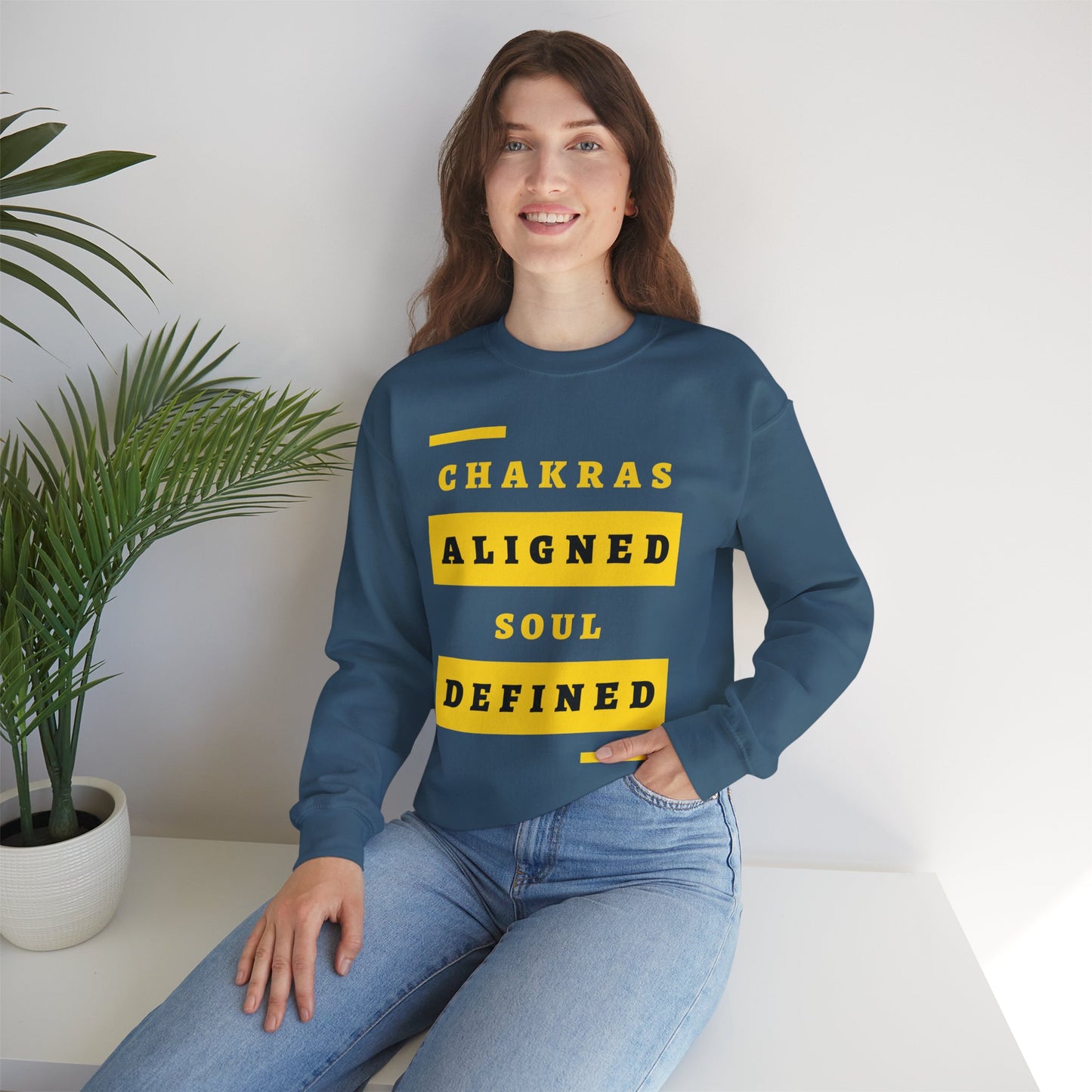 Chakras Aligned, Soul Defined π§ββοΈβ¨ Crewneck Sweatshirt