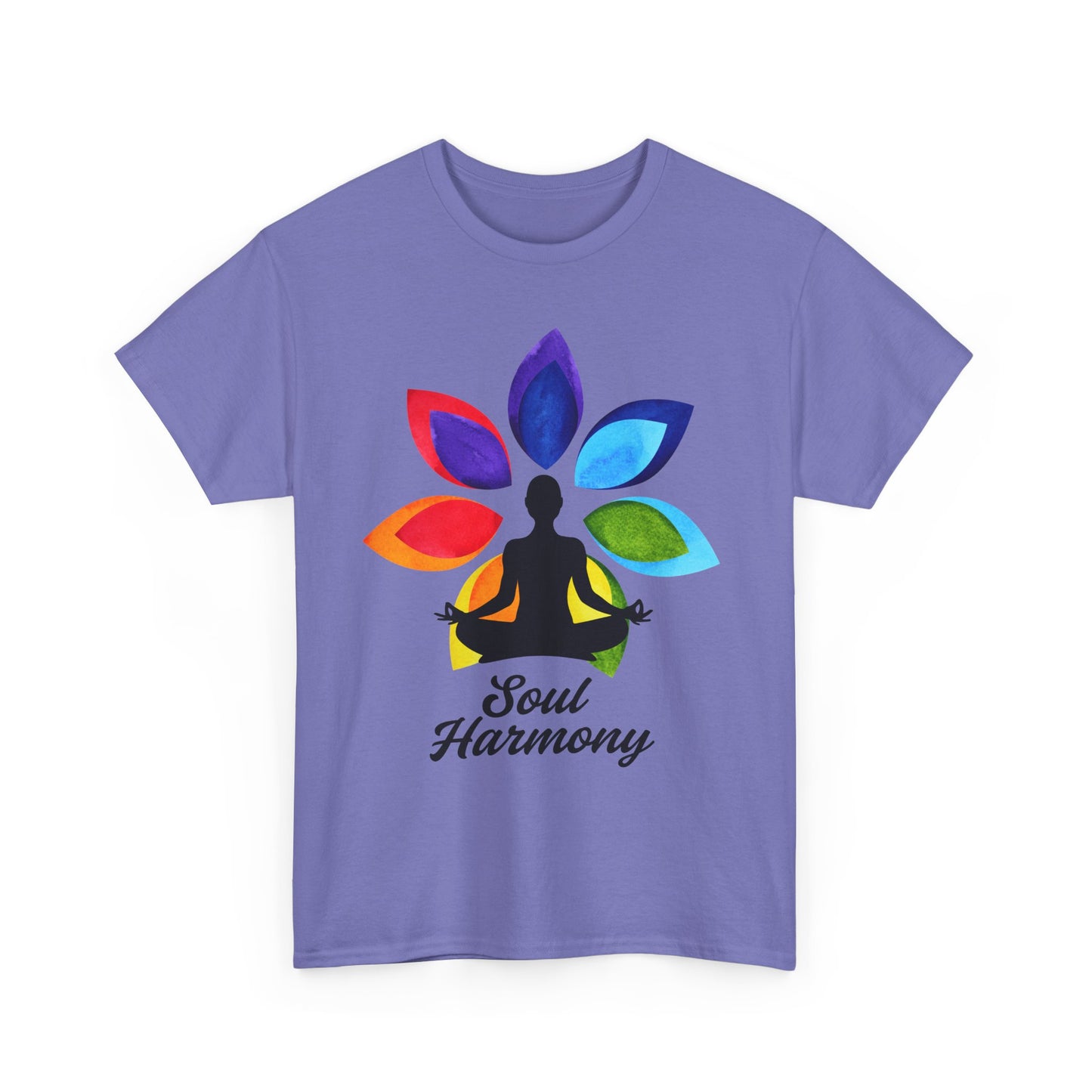 Soul Harmony Chakra Heavy Cotton Tee - Embrace Inner Peace in Style