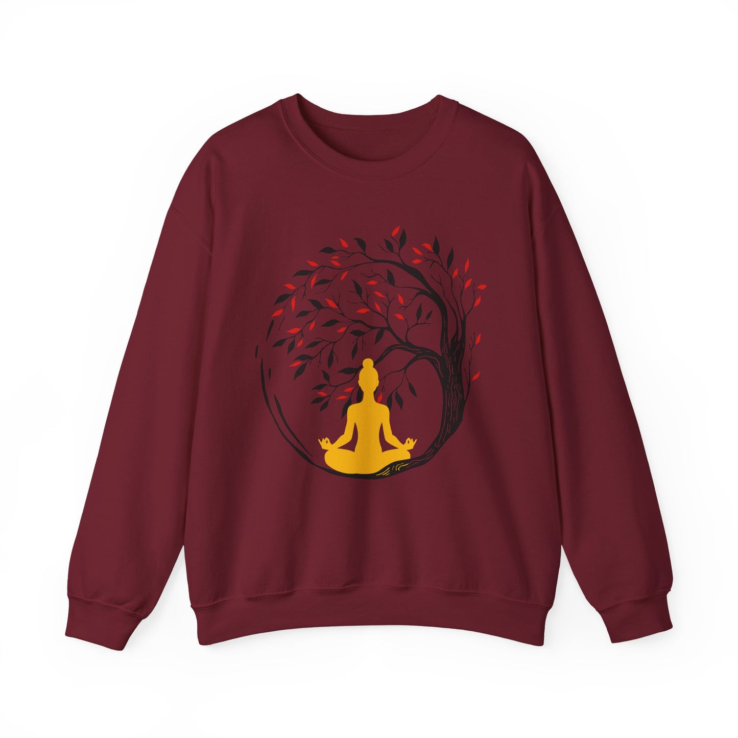 🌿Rooted in Stillness - The Tree, The Self, The Moment - Crewneck Sweatshirt
